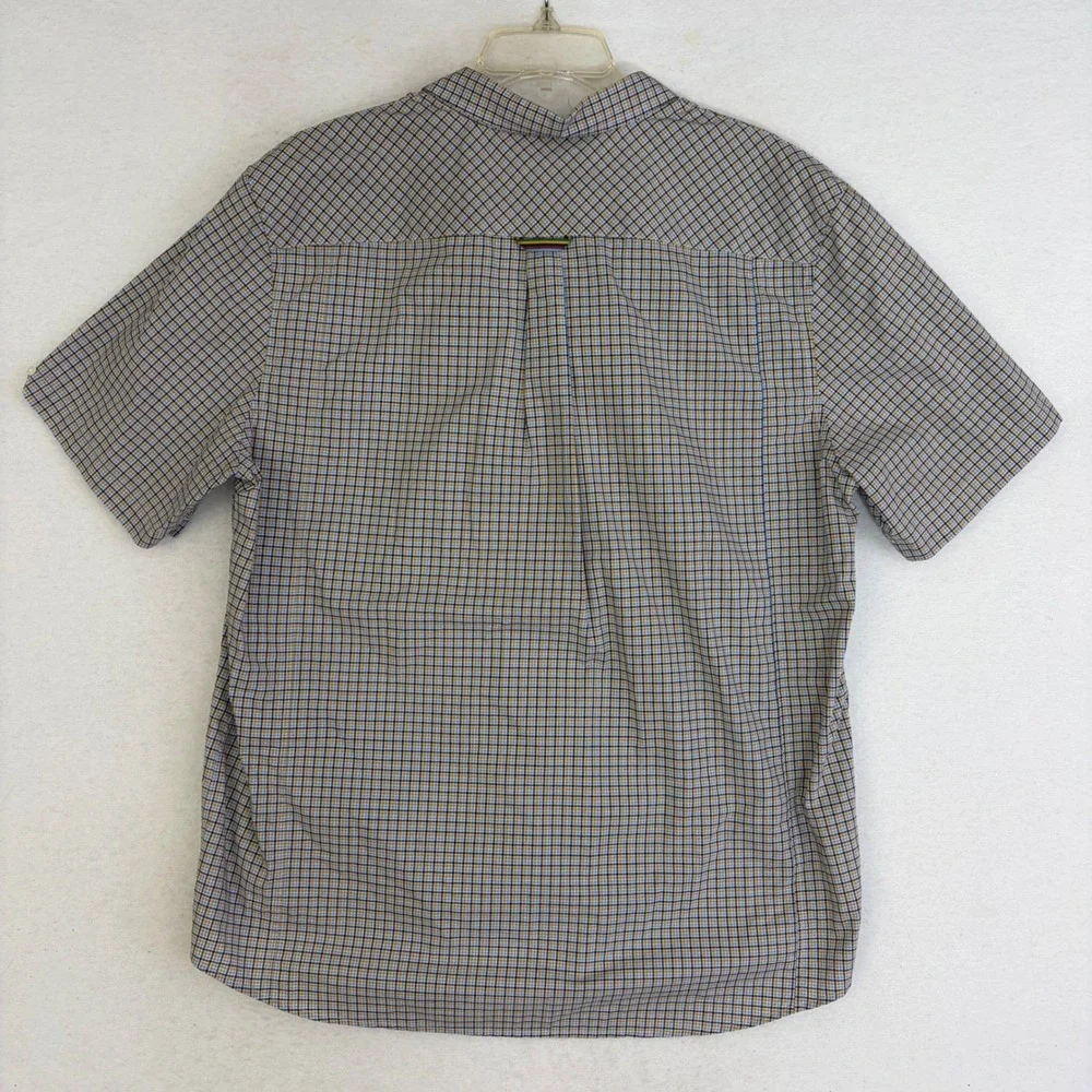 Fred Perry Bradley Wiggins Shirt Mens XXL Mustard Gingham New Short Sleeve M6715